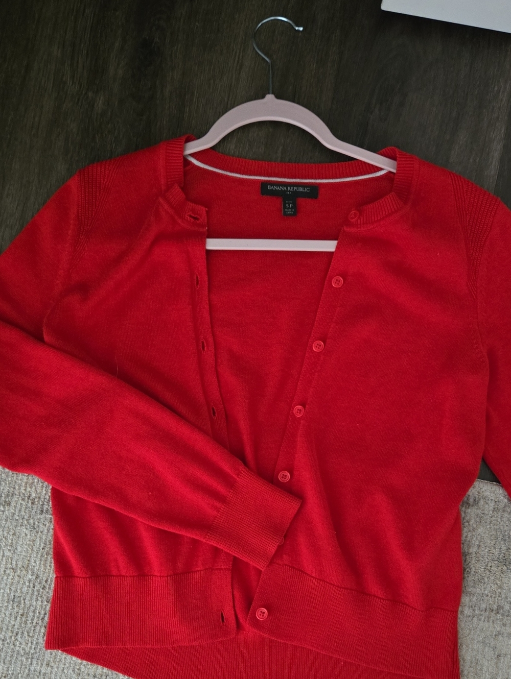 Banana Republic Red Cardigan Size SMALL PETITE